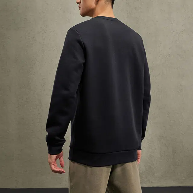 特步 综训系列 字母圆领套头运动卫衣 男款