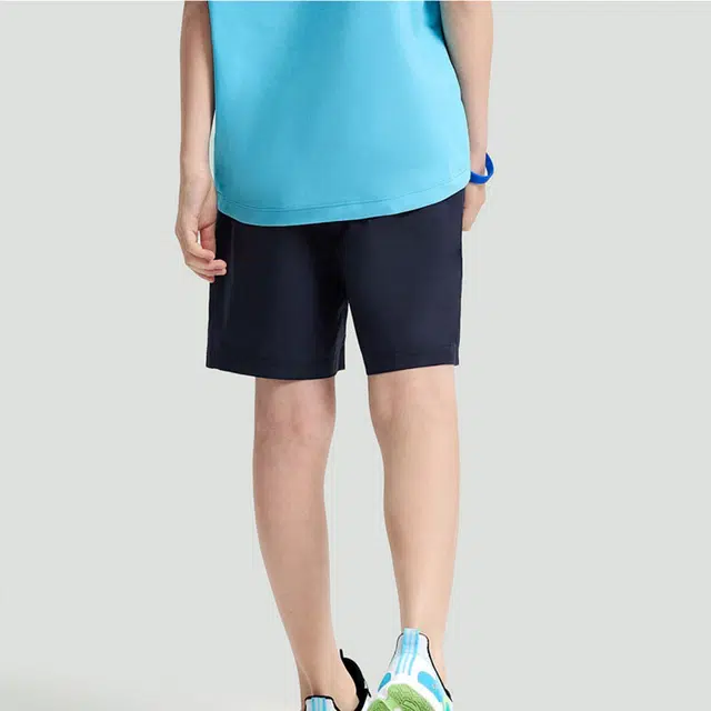 安踏儿童 字母中腰舒适透气户外儿童短裤 儿童款 深夜蓝