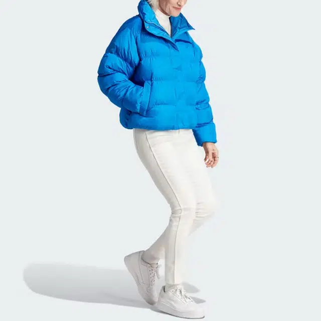 adidas Originals Short Vegan Puffer Jacket Blue