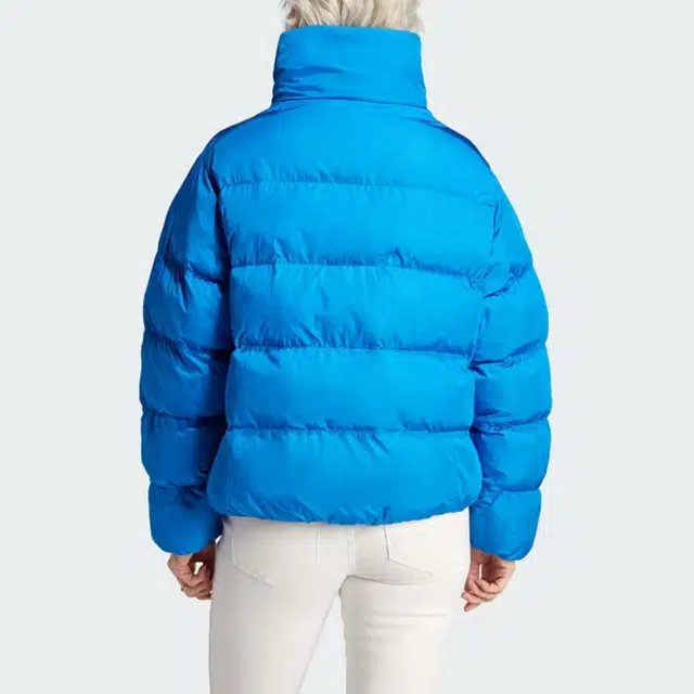 adidas Originals Short Vegan Puffer Jacket Blue