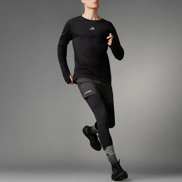 adidas Ultimate Running Conquer The Elements Merino Long Sleeve Long-Sleeve Top LogoT