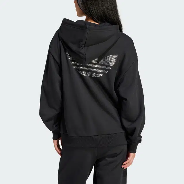 adidas originals Embellished Oversized Hoodie Logo