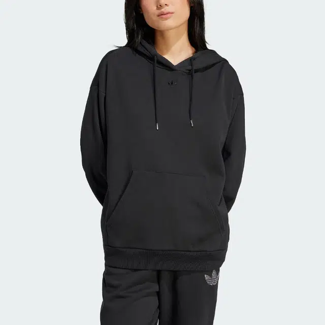 adidas originals Embellished Oversized Hoodie Logo