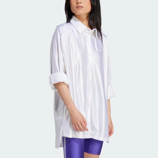 adidas originals Oversized Satin Shirt