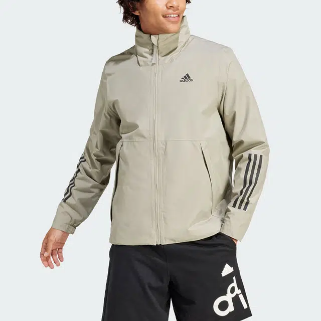 adidas Bsc 3-Stripes Rain.Rdy Jacket Logo