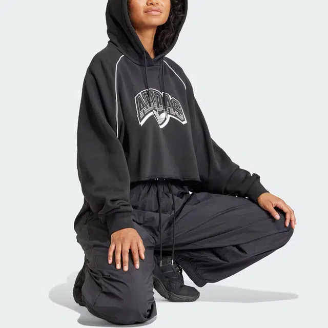adidas originals Cropped Hoodie Logo