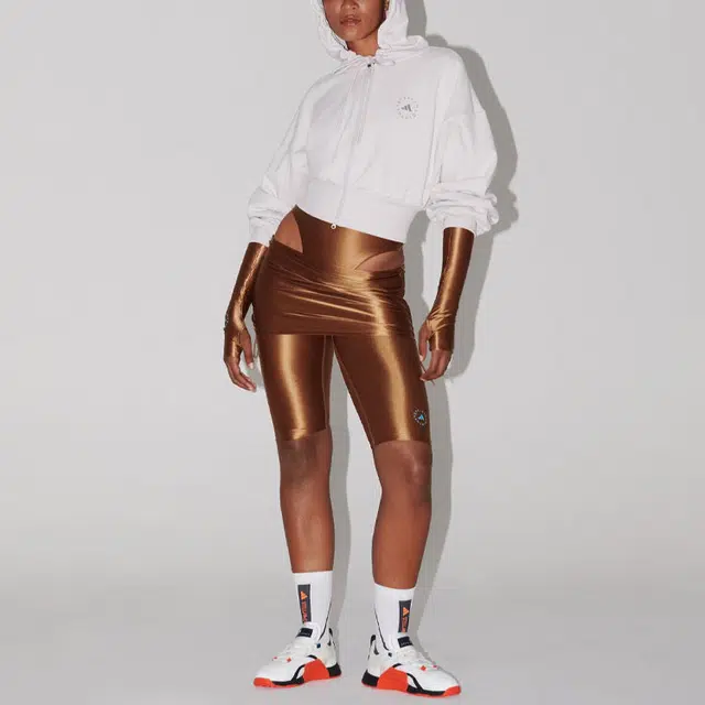adidas x Stella McCartney SS24 Sportswear Cropped Hoodie Logo
