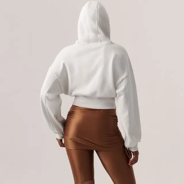 adidas x Stella McCartney SS24 Sportswear Cropped Hoodie Logo