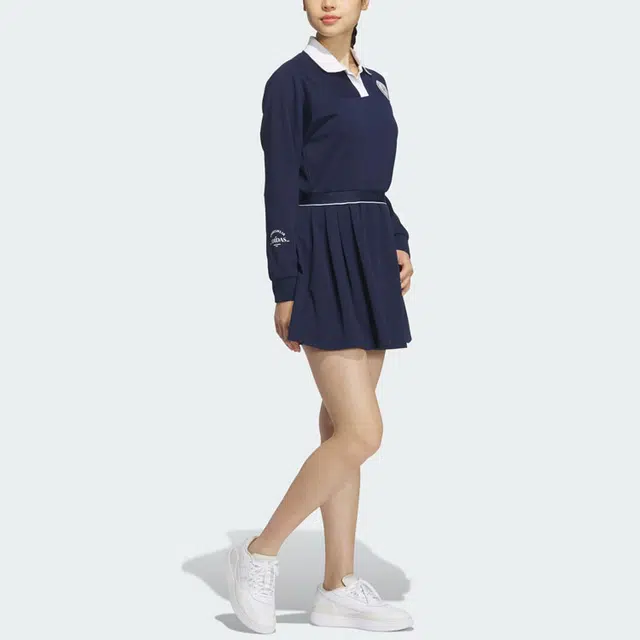 adidas Verbiage Long Sleeve Dress Polo