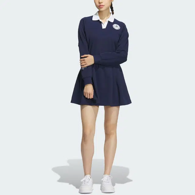 adidas Verbiage Long Sleeve Dress Polo