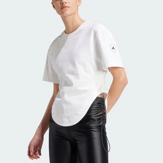 adidas x Stella McCartney Sportswear Curved Hem T-Shirt T