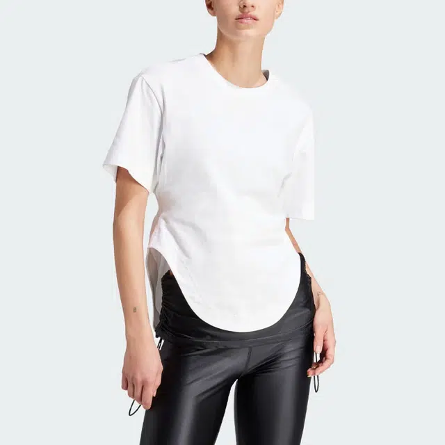 adidas x Stella McCartney Sportswear Curved Hem T-Shirt T