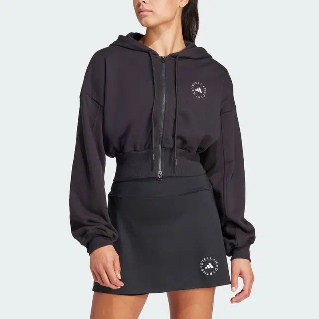 adidas x Stella McCartney Sportswear Cropped Hoodie Logo