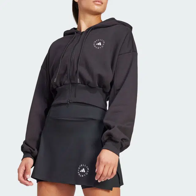 adidas x Stella McCartney Sportswear Cropped Hoodie Logo