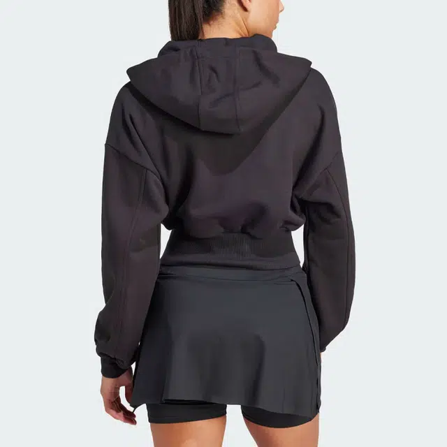 adidas x Stella McCartney Sportswear Cropped Hoodie Logo