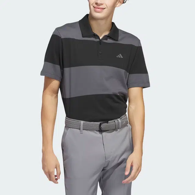 adidas Colorblock Rugby Stripe Polo Shirt Polo