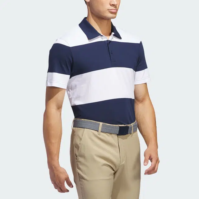 adidas Colorblock Rugby Stripe Polo Shirt Polo