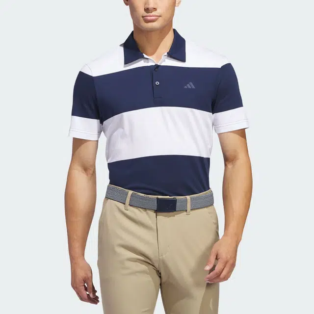 adidas Colorblock Rugby Stripe Polo Shirt Polo