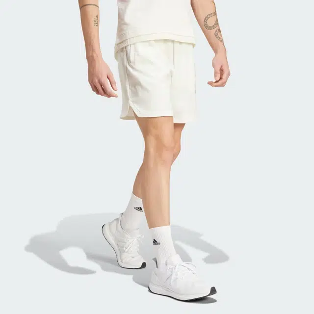 adidas Embroidery Woven Shorts White