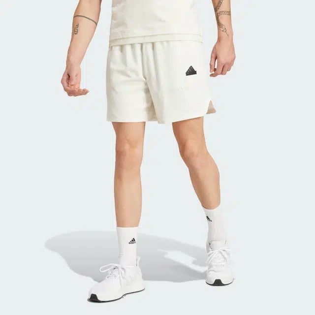 adidas Embroidery Woven Shorts White