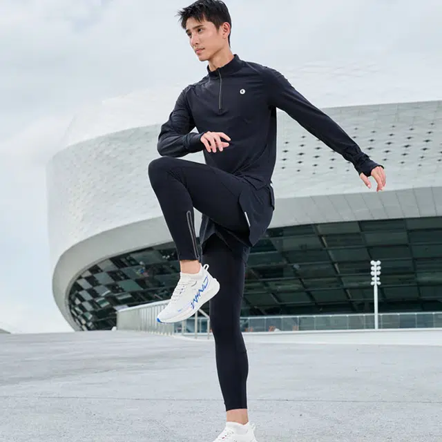 乔丹 强风吹拂 字母印花直筒针织运动裤 男款 黑色
