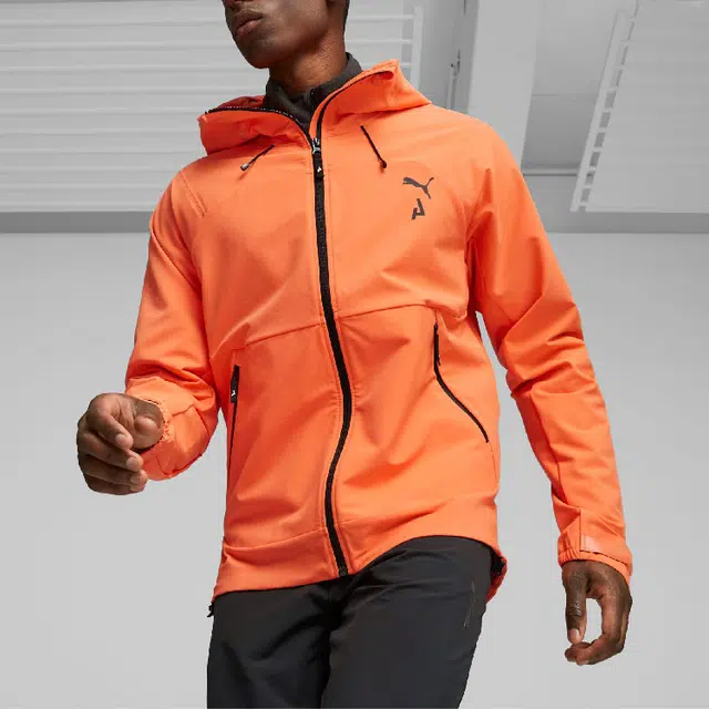 PUMA SEASONS Men's Softshell Running Jacket Logo