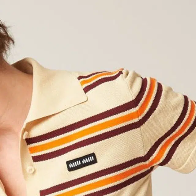 Miu Miu SS24 Polo Beige