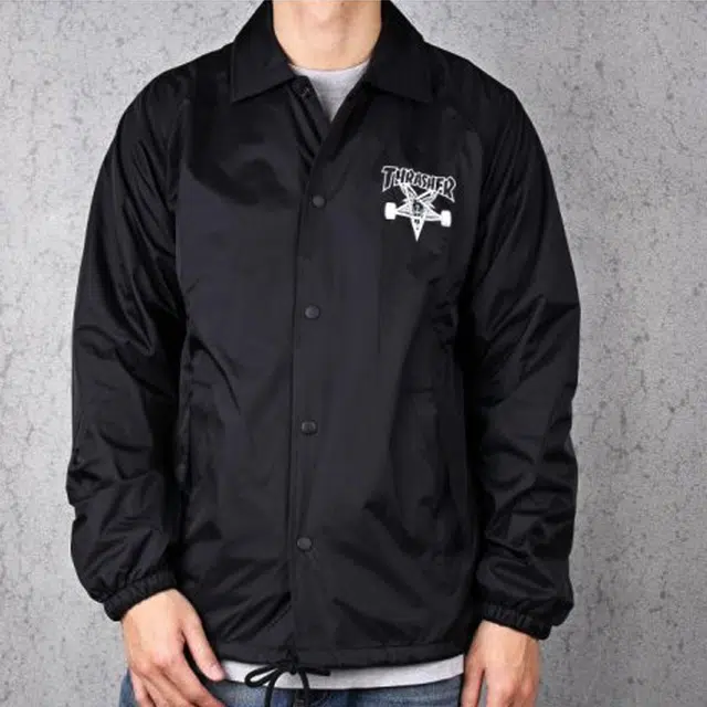 Thrasher Flame Coach Jacket Logo