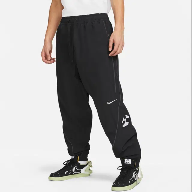 Nike x ACRONYM Logo Print Track Pants Black