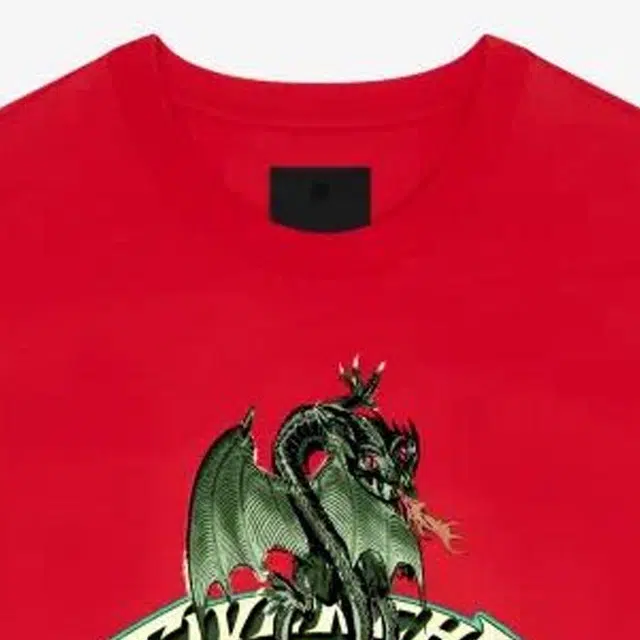 Givenchy SS24 Dragon Logo T-Shirt Red