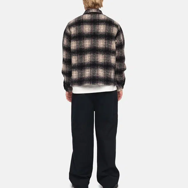 Stussy FW23 WOOL PLAID ZIP SHIRT