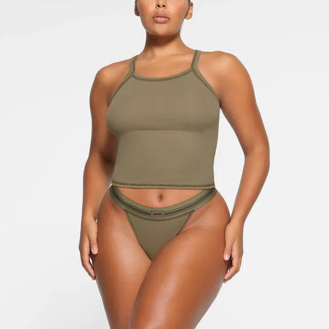 SKIMS FW23 COTTON SCOOP TANK