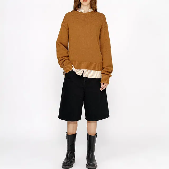 Stussy FW24 SURFMAN ICON COTTON LINEN CREW logo