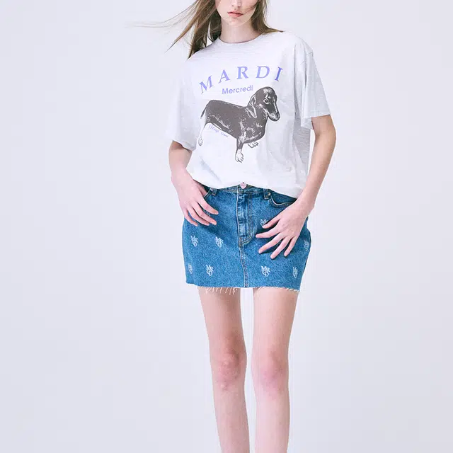 MARDI MERCREDI FW24 TSHIRT DDANJI_HEATHER PURPLE T