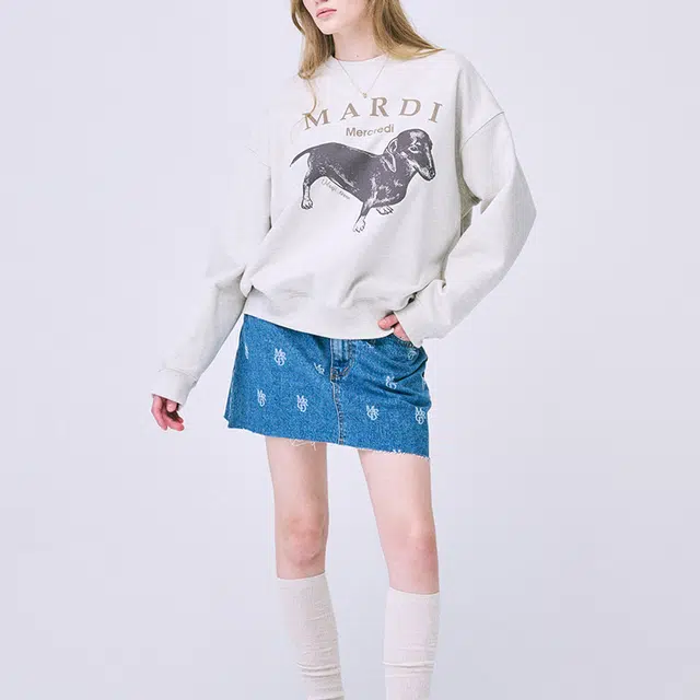 MARDI MERCREDI FW24 SWEATSHIRT DDANJI_OATMEAL BEIGE