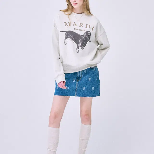 MARDI MERCREDI FW24 SWEATSHIRT DDANJI_OATMEAL BEIGE
