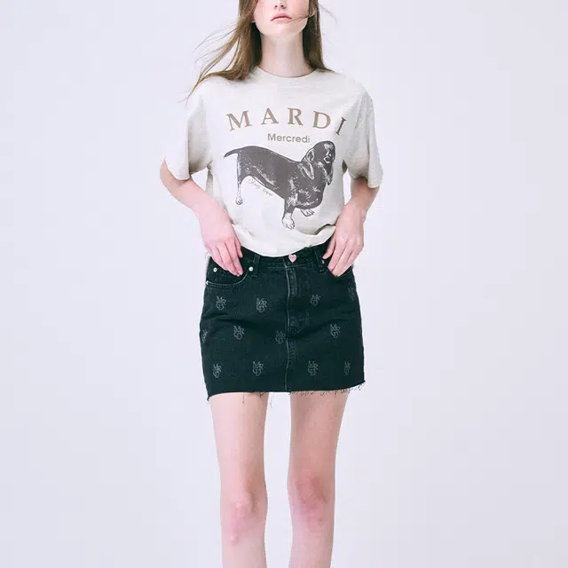 MARDI MERCREDI FW24 TSHIRT OATMEAL TAUPE T