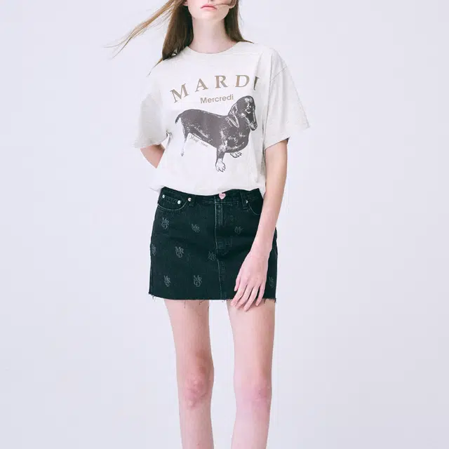 MARDI MERCREDI FW24 TSHIRT OATMEAL TAUPE T
