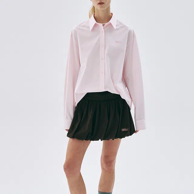 MARDI MERCREDI SS25 VOLUME MINI SKIRT_BROWN