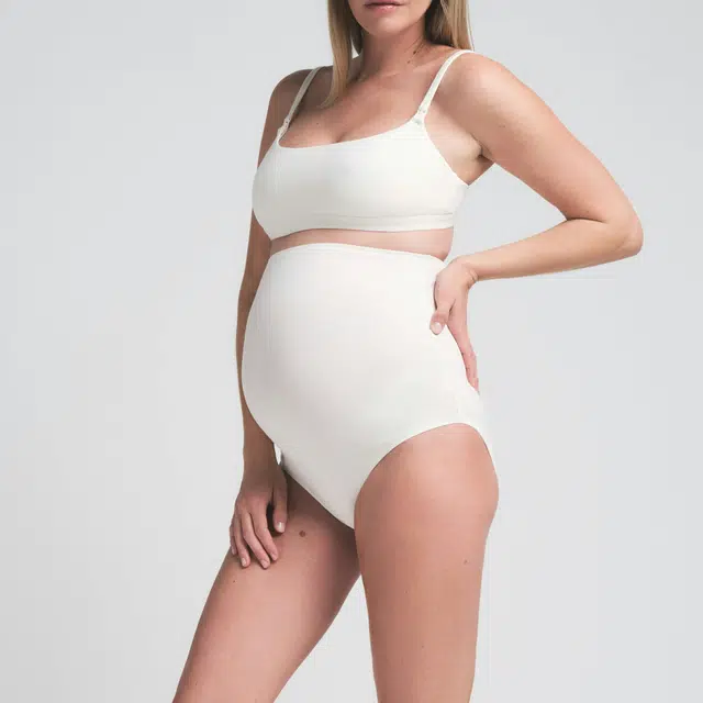 SKIMS SS25 COTTON JERSEY MATERNITY HIGH-WAISTED BRIEF