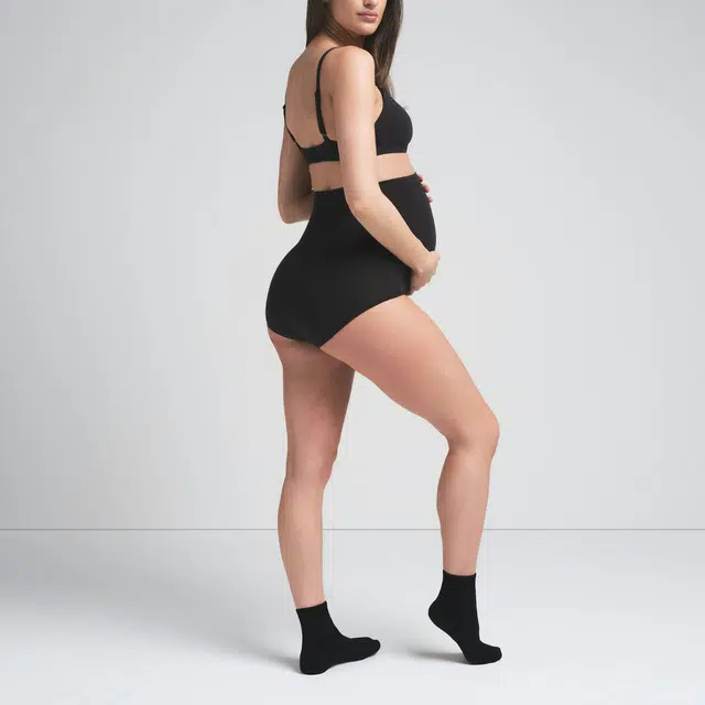 SKIMS SS25 COTTON JERSEY MATERNITY HIGH-WAISTED BRIEF