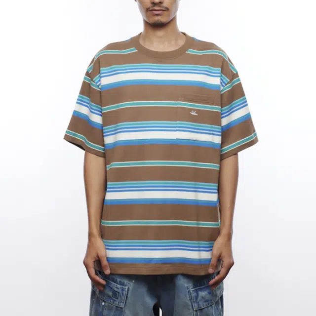 Liberaiders MULTI STRIPE POCKET TEE T