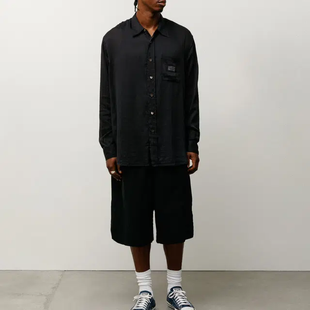 Stussy OUR LEGACY SS25 SHOP TALL LAGUNA SHORT logo
