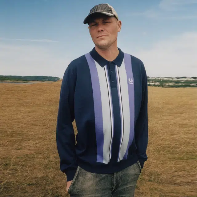 PALACE x FRED PERRY FW25 LONG SLEEVE KNITTEI5 SHIRT Polo