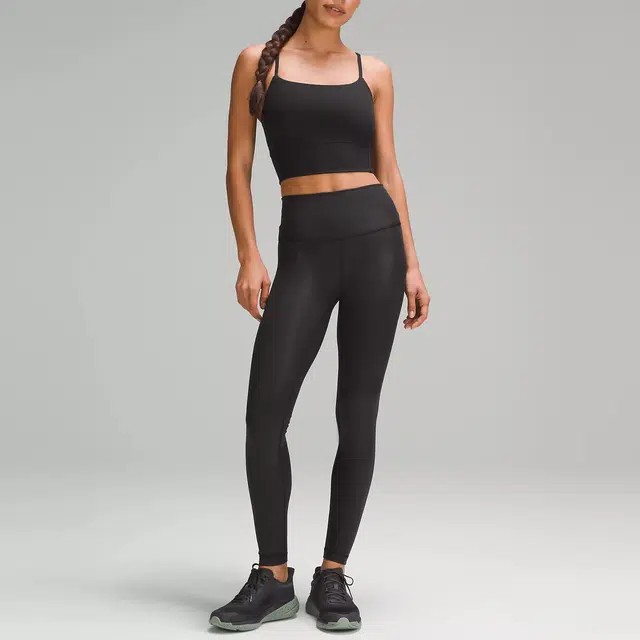 lululemon Wunder Train High-Rise Tight 28" Foil Black