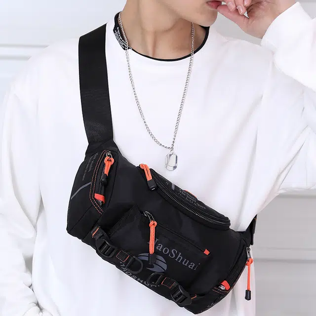 尊梵 百搭休闲 尼龙 单肩斜挎包 常规 男款 深蓝色/军绿色/黑色/迷彩色/墨绿色