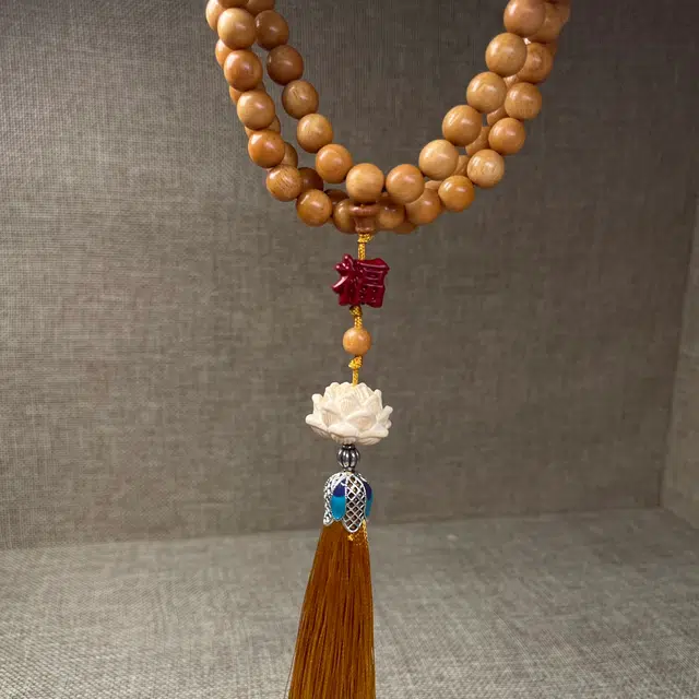 中藏 莲花 国潮复古新中式文玩 小众高级 木作 手串 女款 檀木