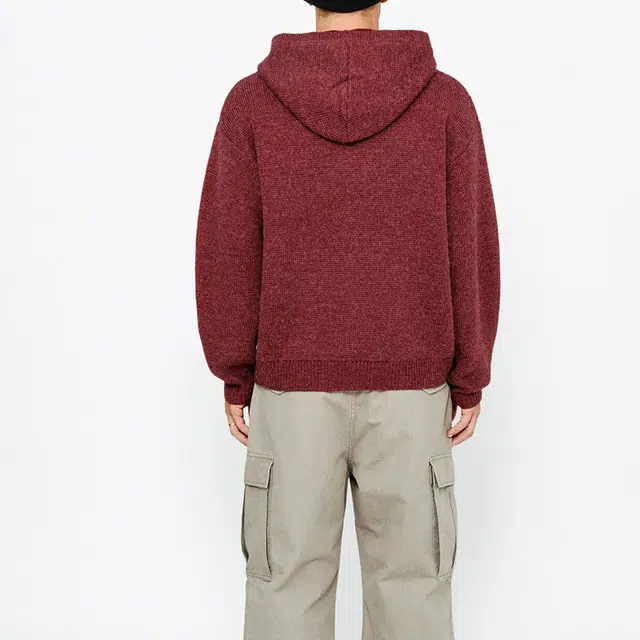 Stussy FW24 FELT PATCH KNIT HOODIE