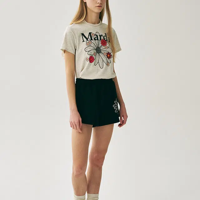 MARDI MERCREDI SS25 SLIM TSHIRT FLOWERMARDI BLOSSOM T