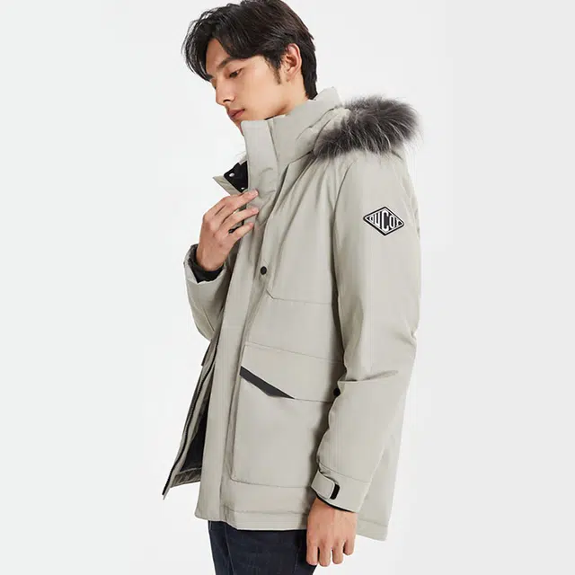 才子 拼接休闲保暖长袖羽绒服 男款